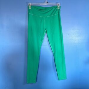 Fabletics Women's Green "Watch Me" Full Length Leggings Size Medium M Activewear